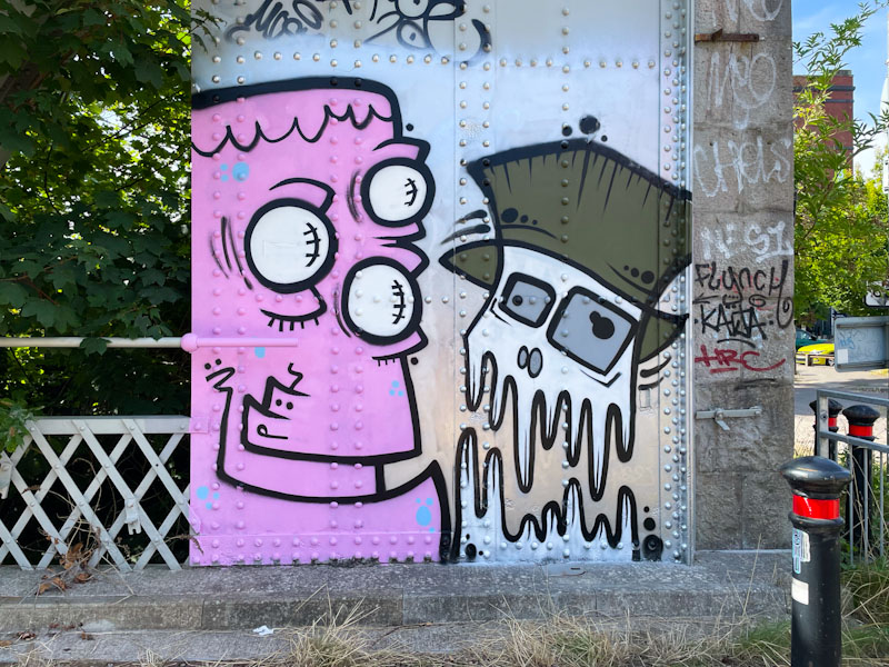 Mote and Mr Crawls, Cumberland Basin, Bristol,July 2024