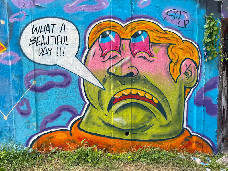 I Am Ian, M32 roundabout, Bristol, August 2024