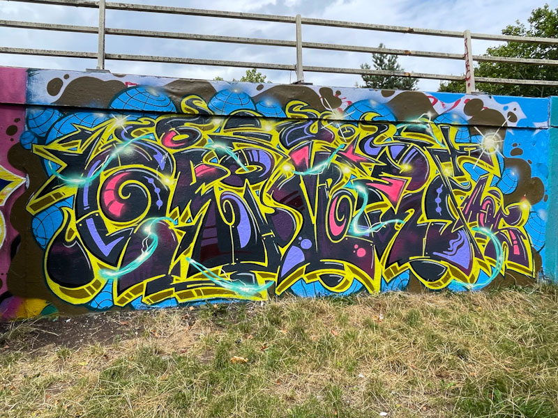 Grimes, M32 roundabout, Bristol, August 2024