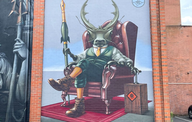 Snug One, Cheltenham Paint Festival 2023, Sherborne Place Car Park, Cheltenham, July 2024