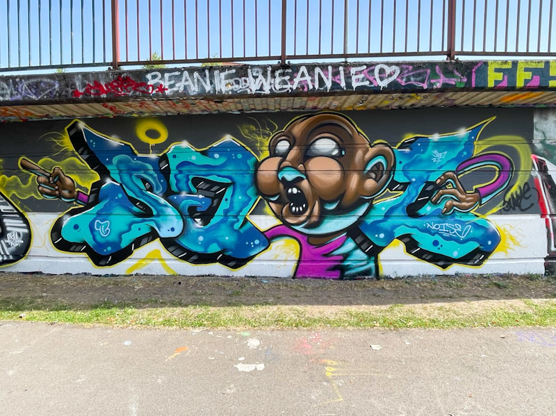 Sait Bare and Zake, Cumberland Basin, Bristol, July 2024