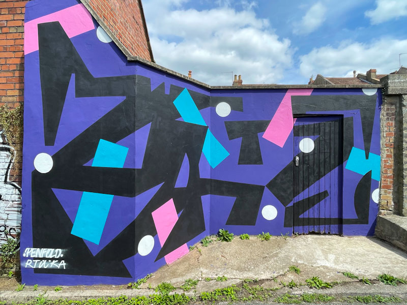 Rtiiika and Mr Penfold, Muriel Alleyway, Bristol, August 2024