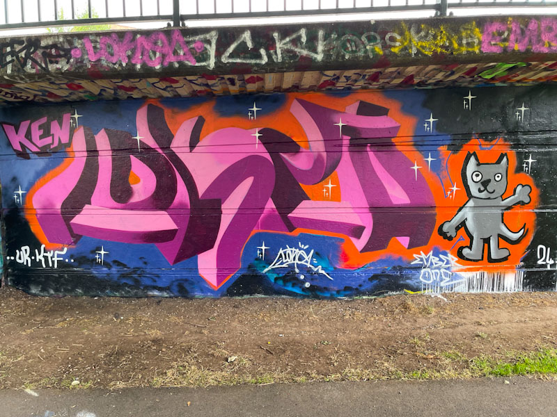 Lokey (Lokea) and Ember, Cumberland Basin, Bristol, August 2024