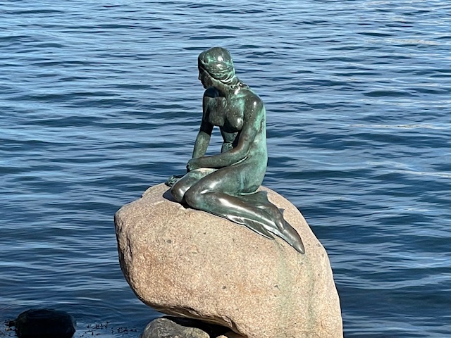 The Little Mermaid statue, Copenhagen, August 2024