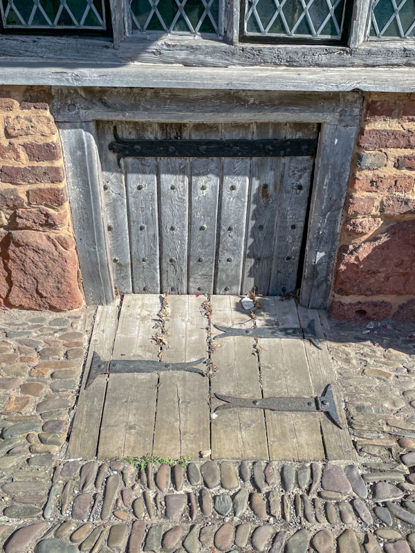 Old cellar door, Tiddy House, Exeter, October 2023