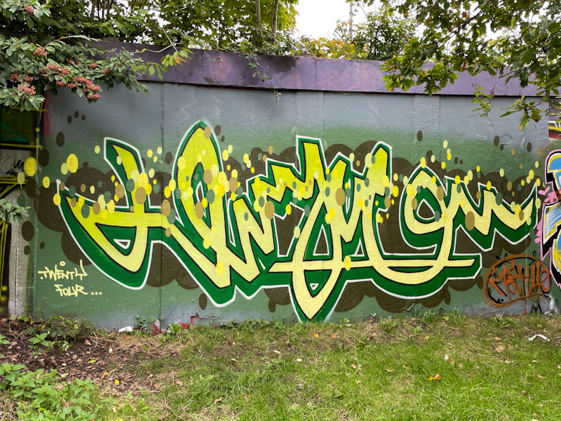 Logoe, M32 roundabout, Bristol, September 2024