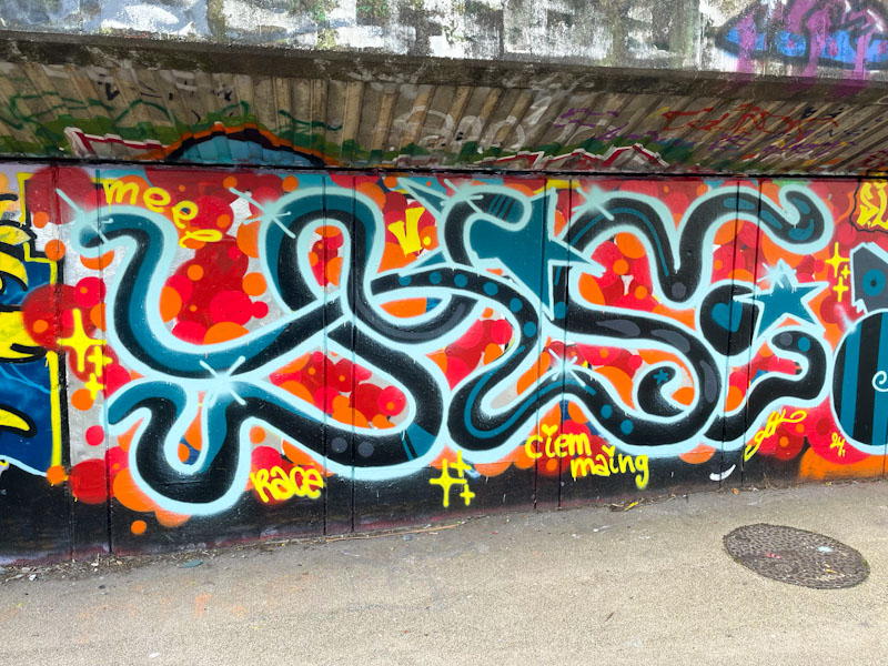 Disfrutalafrutaaa, M32 Cycle path, Bristol, October 2024