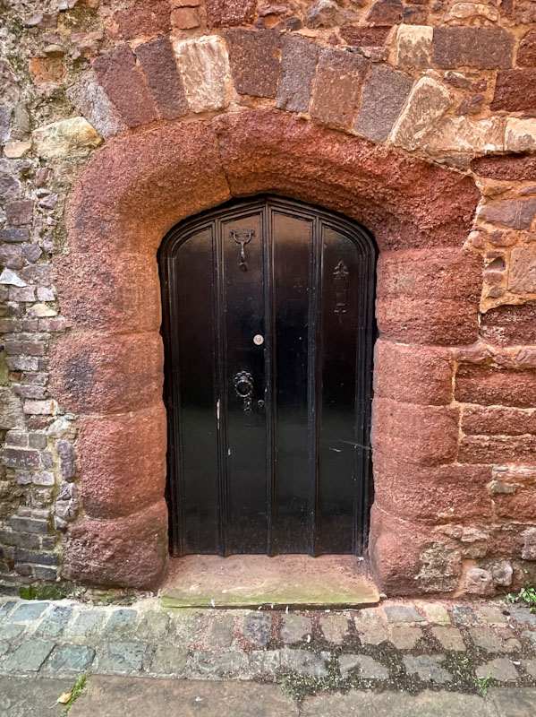 Small black door, Exeter, October 2023