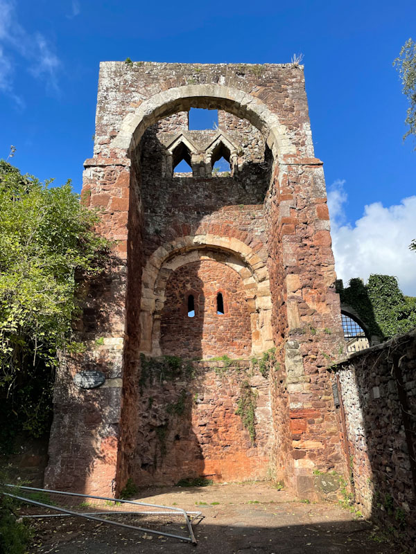 Exeter Castle gatehouse, Exeter, Devon, October 2023