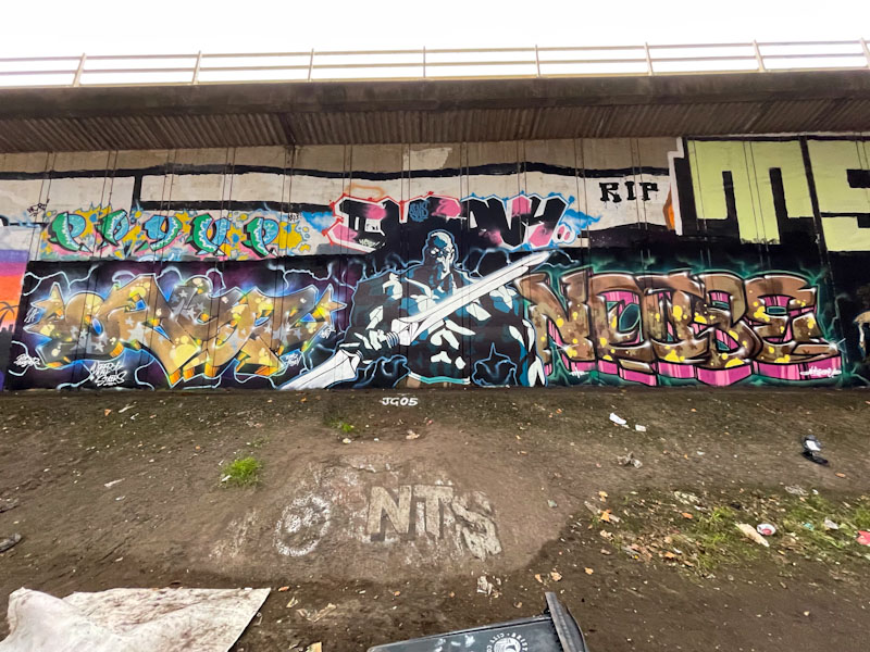 Oust, Stivs and Noise, Frome Side, Bristol, November 2024