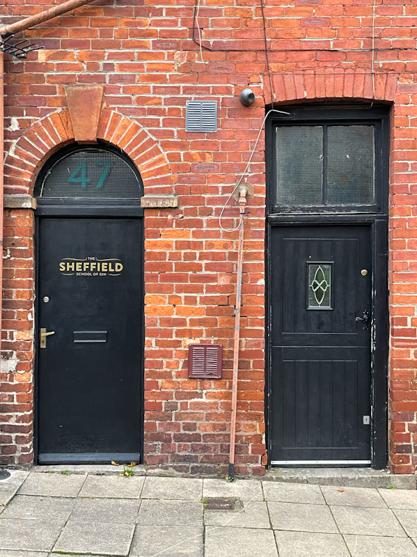 The Sheffirld School of Gin sounds fun - two black doors , Sheffield, November 2023, Sheffield, November 2023