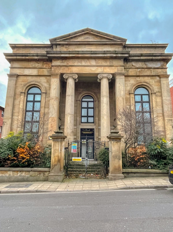 Mount Zion gate and doors , Sheffield, November 2023, Sheffield, November 2023