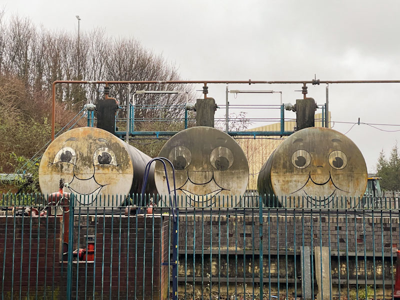 St Philips Marsh gas cylinders, Bristol, 1 January 2024