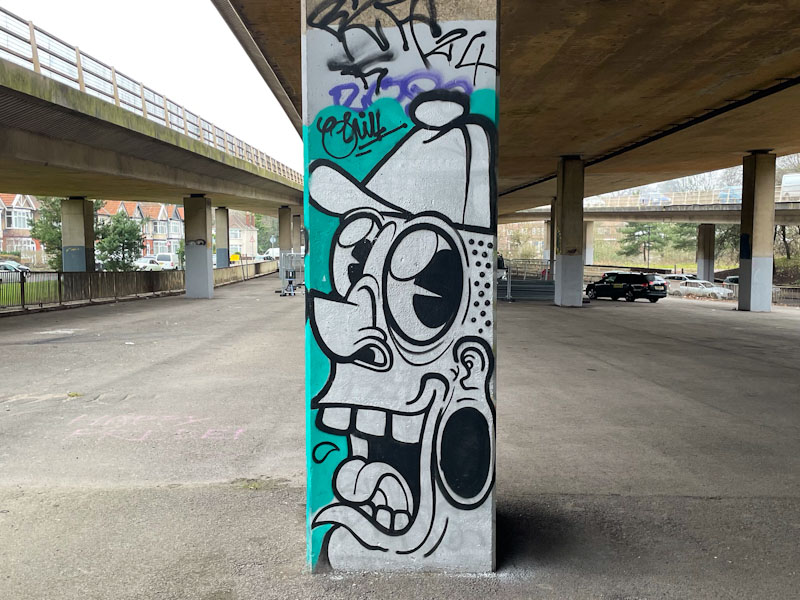 Chill, M32 roundabout J2, Bristol, January 2025