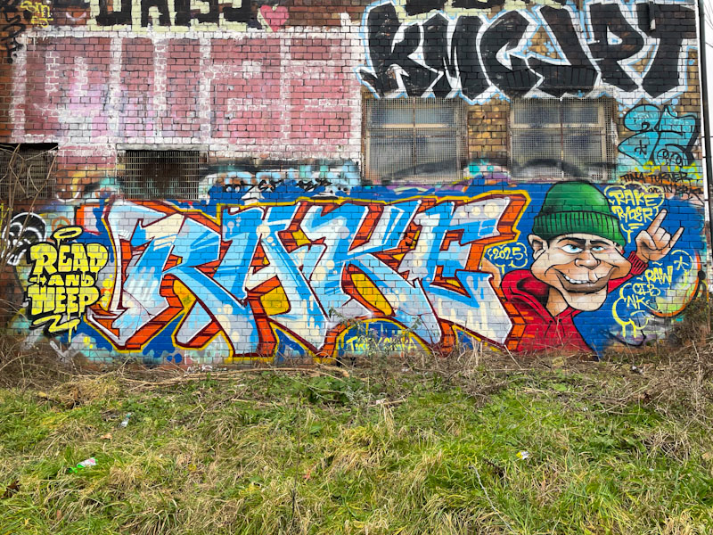 Ryder and Jaksta, M32 Cycle path, Bristol, January 2025