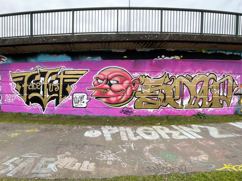 Face 1st, Zake and Soap, Cumberland Basin, Bristol, February 2025