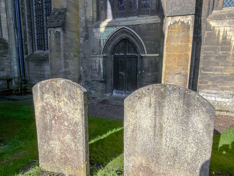 Small side door, Peterborough Cathedral, Peterborough, Cambridgeshire, April 2024