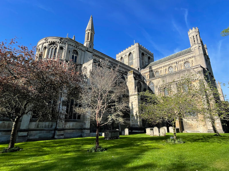 Peterborough Cathedral, Peterborough, Cambridgeshire, April 2024