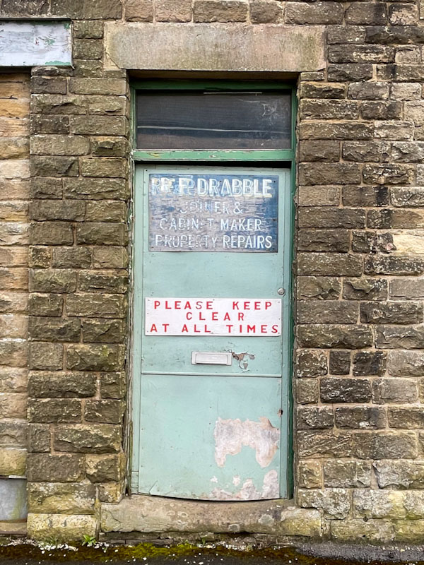 The perfect Thursday Doors door, Buxton, Derbyshire, April 2024
