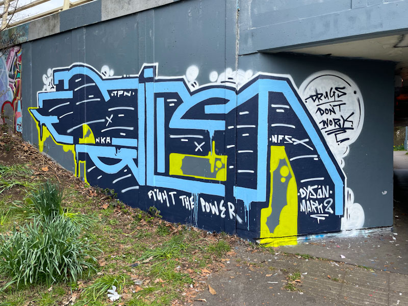 Kid Krishna, M32 roundabout, Bristol, March 2025