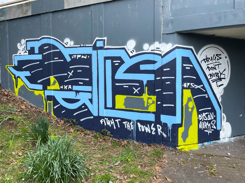 Kid Krishna, M32 roundabout, Bristol, March 2025