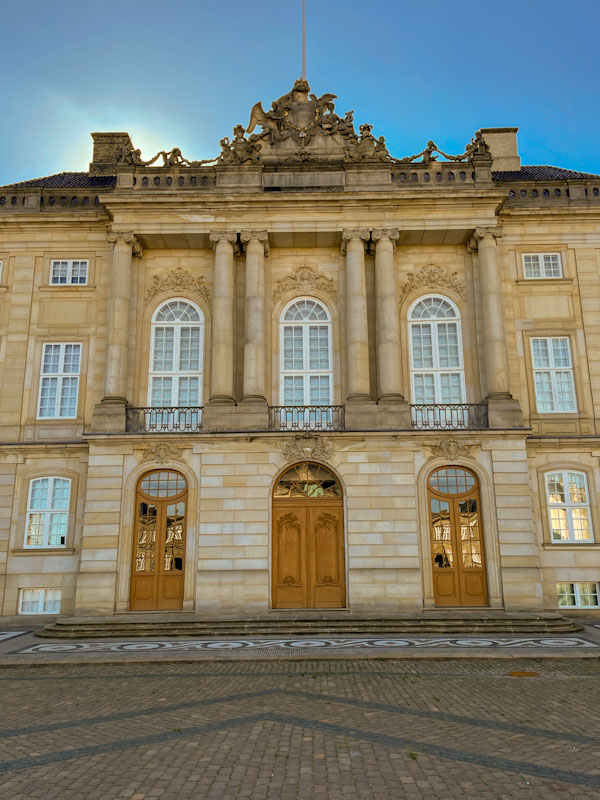 Three stunning doors of Christian VII's Palace, Copenhagen, Denmark, September 2024