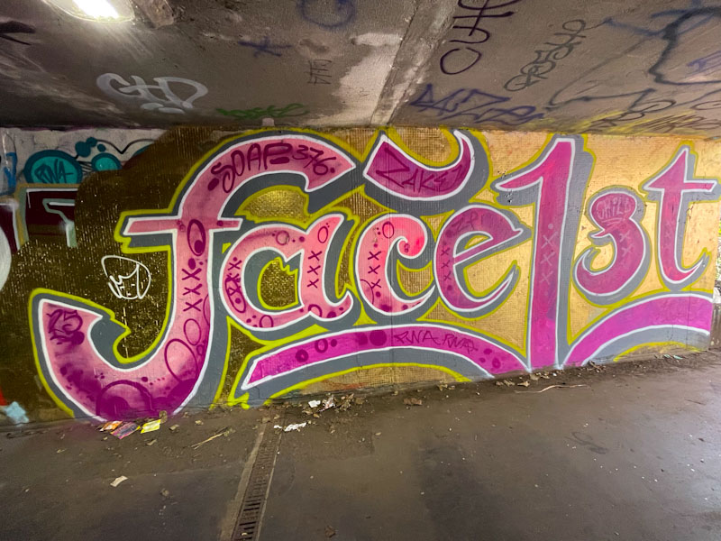 Face 1st, M32 roundabout J2, Bristol, March 2025