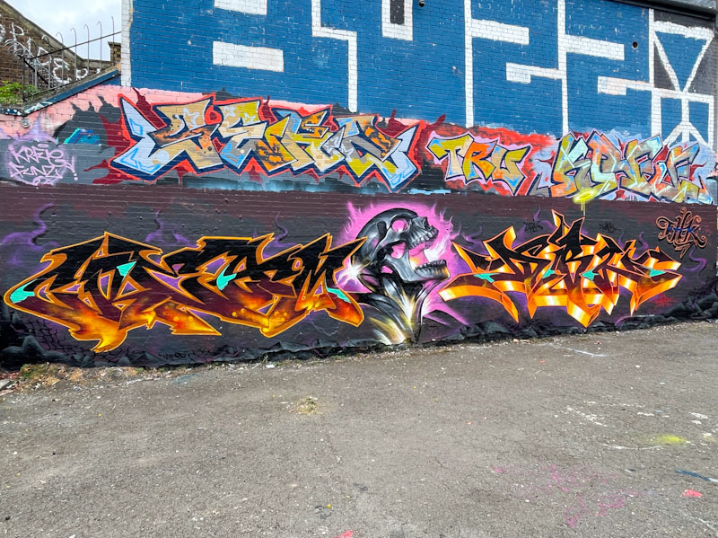 Fade, Jody and Dibz, Dean Lane, Bristol, April 2025