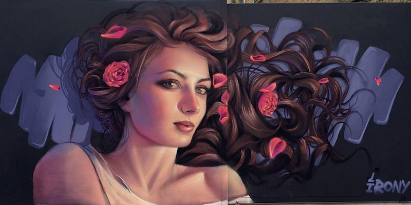 Irony (from a photograph by the artist in 2018 and posted on Instagram), Harmood Road, Camden Town, London