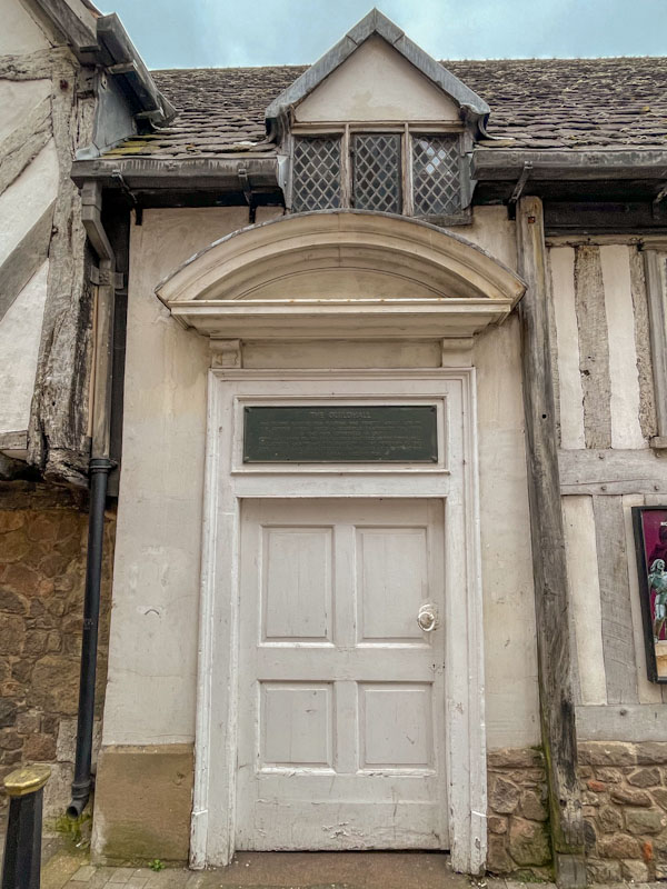 Door to Grade I listed Leicester Guildhall, Leicester, Leicestershire, May 2024