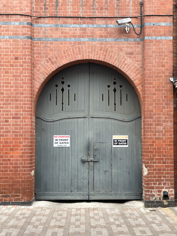 You have to love doors within doors like this one, Leicester, May 2024