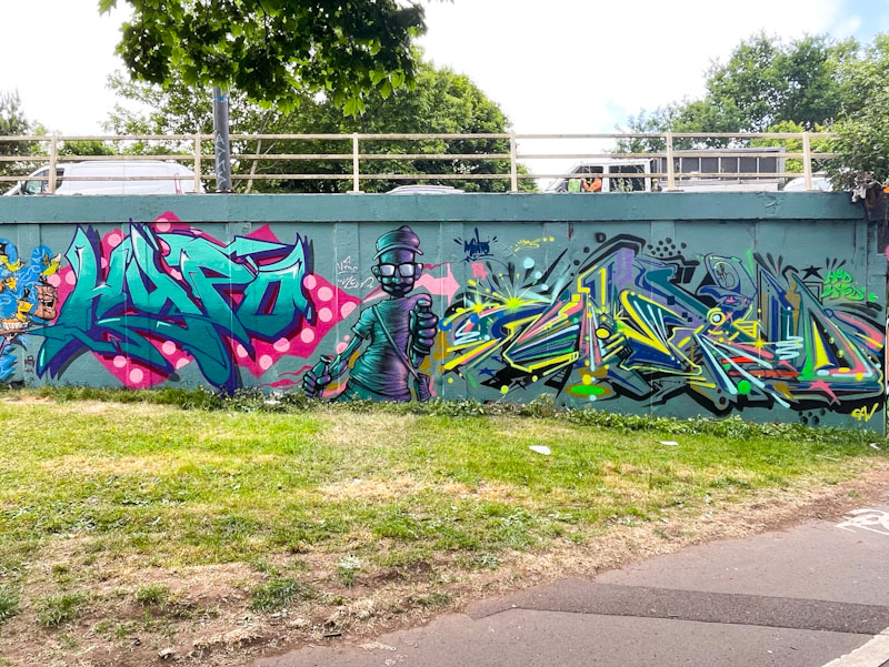 Subtle, Ulow and Minto, M32 roundabout, Bristol, May 2025