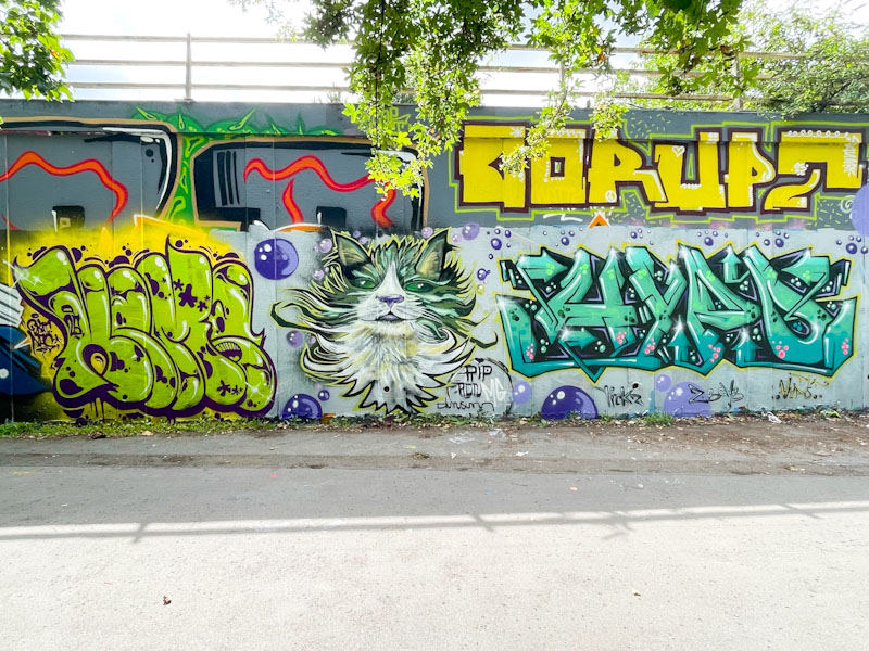 Hemper, Dun Sum and Hypo, M32 roundabout, Bristol, July 2025