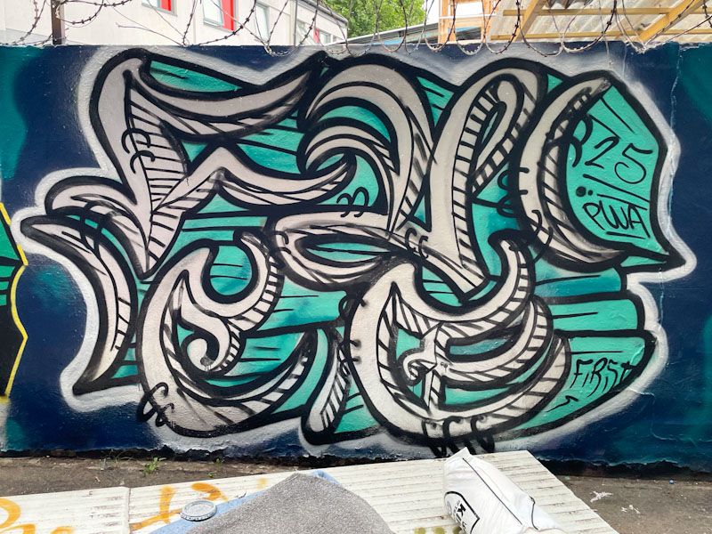 Face 1st, M32 cycle path, Bristol, August 2025