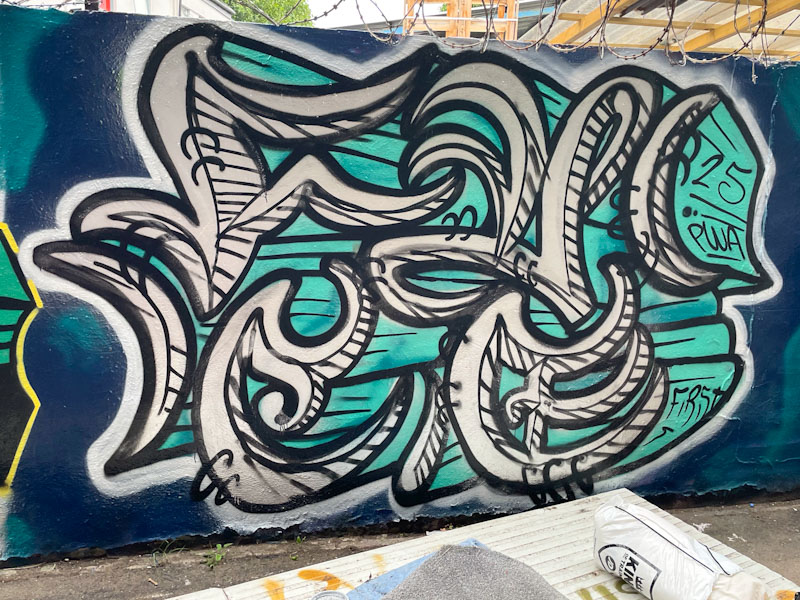 Face 1st, M32 cycle path, Bristol, August 2025