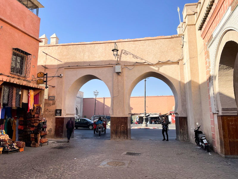 Double archway, Bab Agnou, Marrakesh, Morocco, January 2025