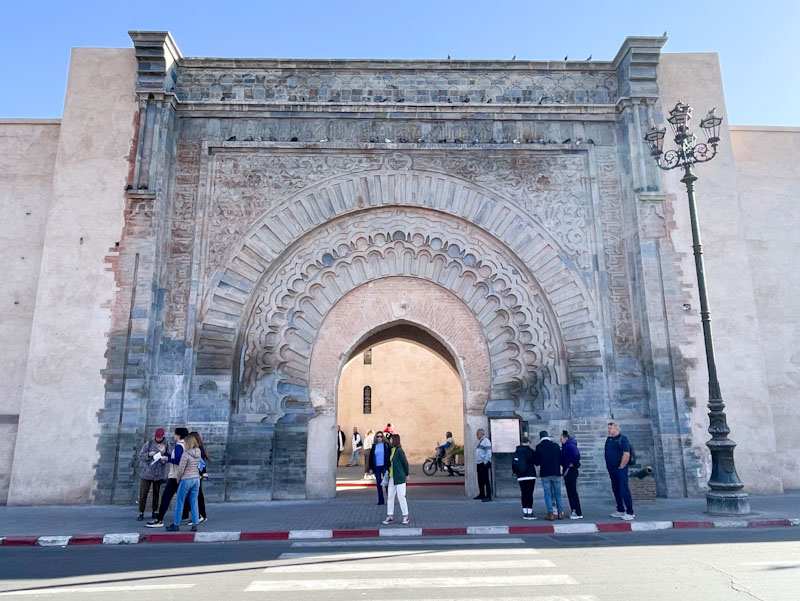 Bab Agnou city gate, Rue Oqba Ben Nafaa, Marrakesh, Morocco, January 2025