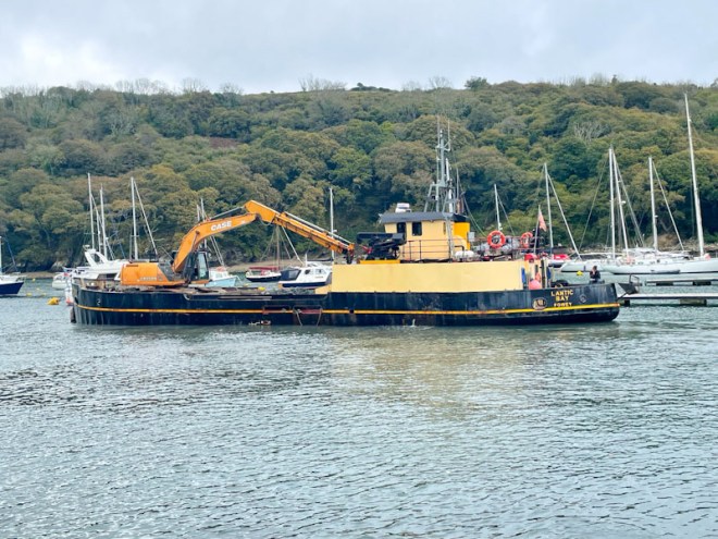 Lantic Bay, Dredger, River Fowey, Cornwall, October 2025