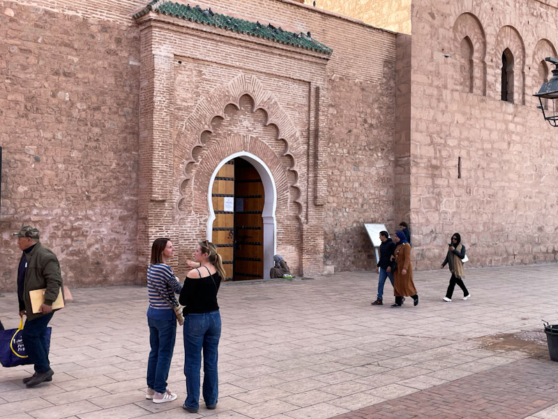 Main door of the Koutoubia Mosque, Marrakesh, Morocco