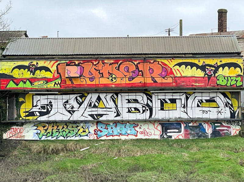 Rowdy, Ryder, Taboo, Sage and Solar, Coronation Road, Bristol, January 2025