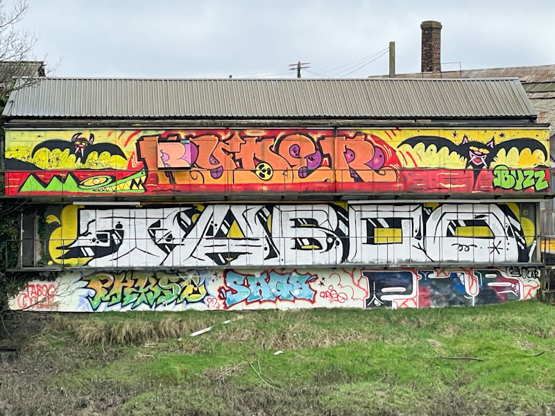 Rowdy, Ryder, Taboo, Sage and Solar, Coronation Road, Bristol, January 2025
