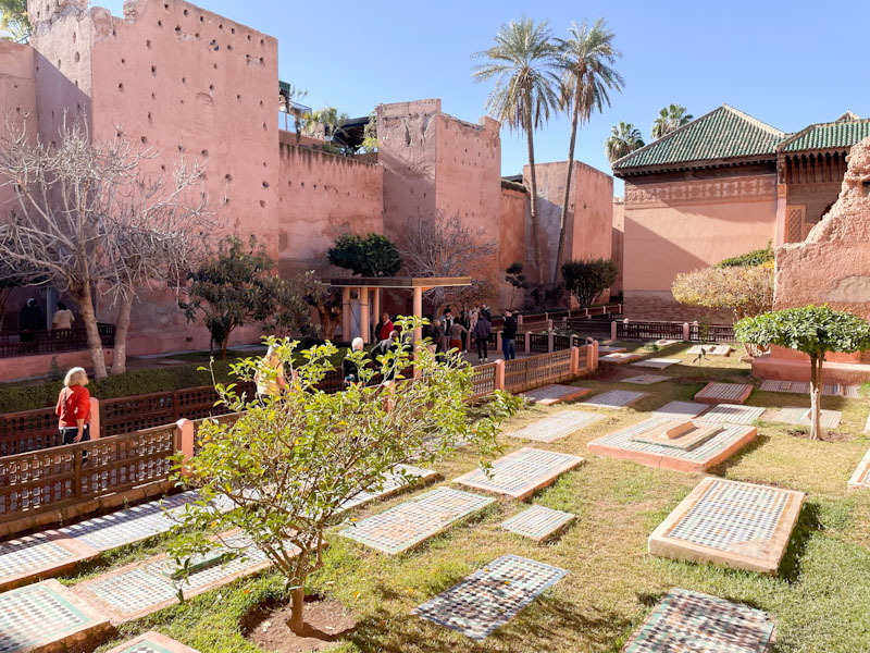 Garden of the Saadian Tombs, Marrakesh, Morocco, January 2025