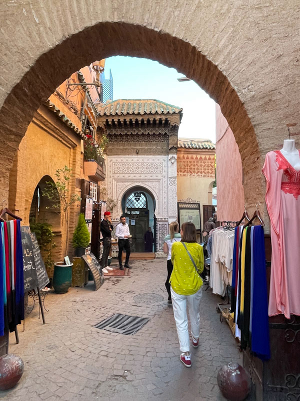 Archways and doorways, Rue Amesfah, Marrakesh, Morocco, January 2025