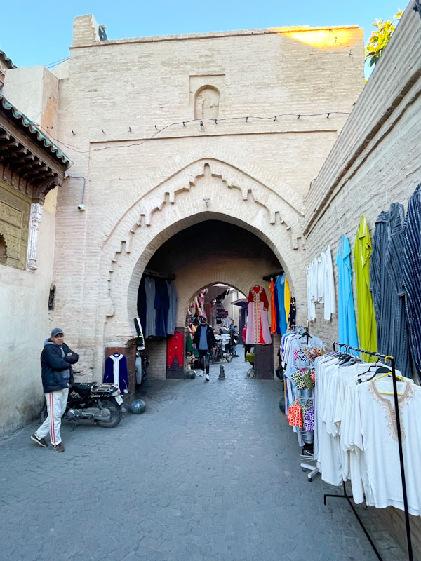 Sturdy archway, Rue Amesfah, Marrakesh, Morocco, January 2025
