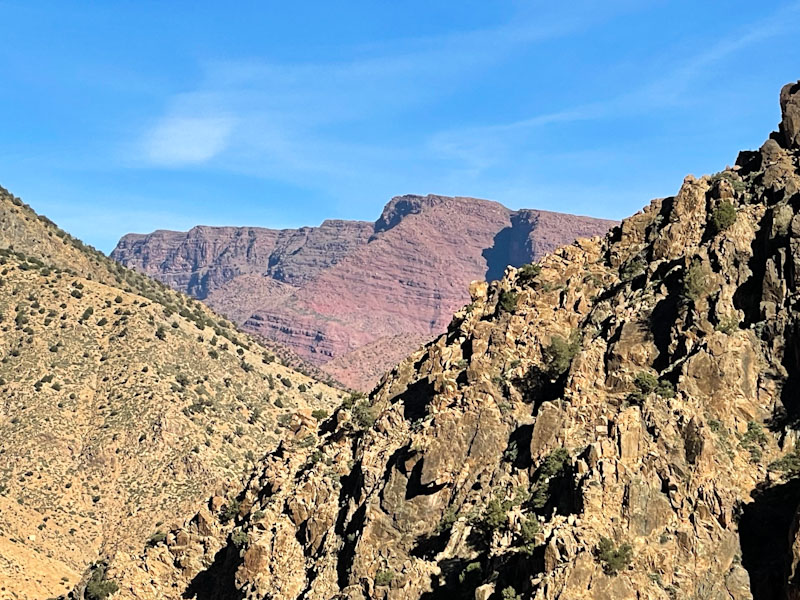 Mountain views, Sti Fadma, High Atlas, Morocco, January 2025