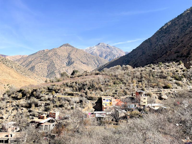 Small Berber settlement near Sti Fadma, High Atlas, Morocco, January 2025