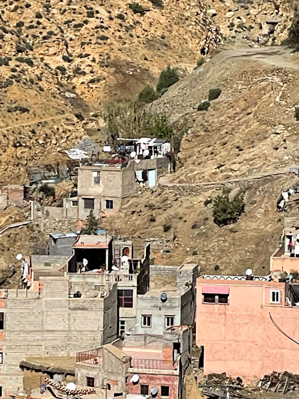 Our guide's blue door, Sti Fadma, High Atlas, Morocco, January 2025
