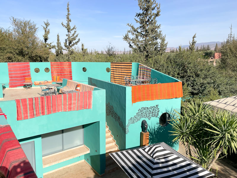 Classy cafe at Anima, Marrakesh, Morocco, January 2025