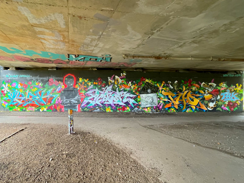 Goldie, Jody, Dibz, Posea, Zuke, Soker, Cheo and Fade, Brunel Way, Bristol, August 2025