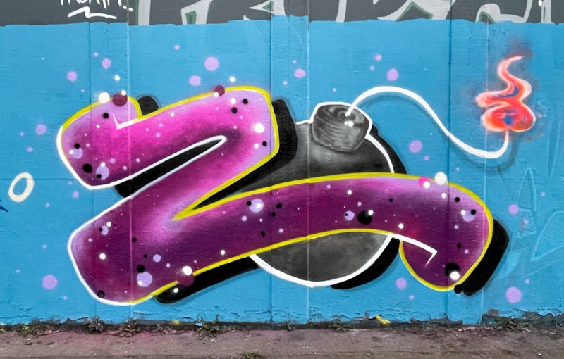 Zbomb, M32 roundabout, Bristol, March 2025